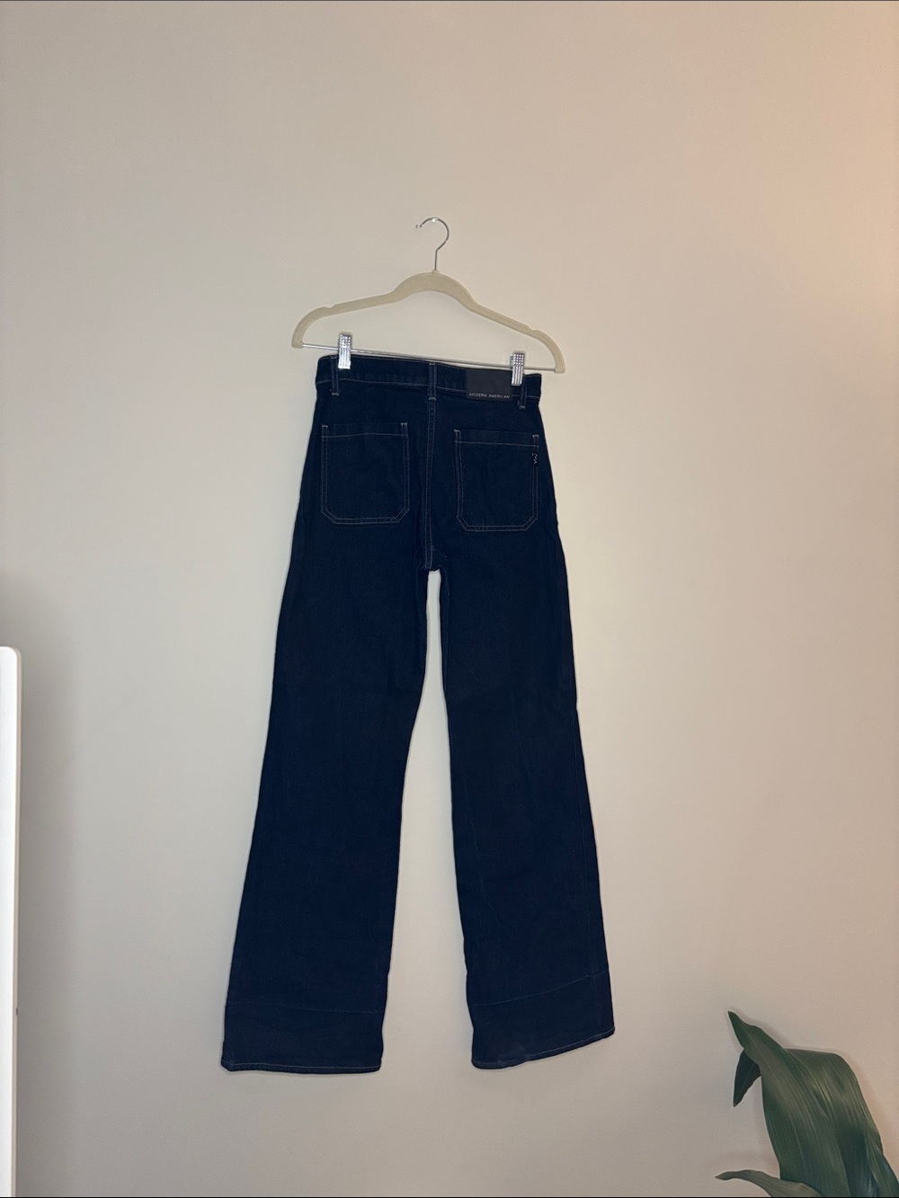 Good American Dark Blue Wide Leg Jeans - Picture 10 of 12